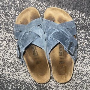 BIRKENSTOCK • Leather Lugano 36EU Narrow Fit in Blue